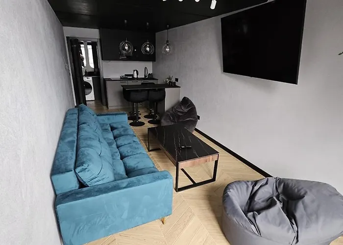 Apartment Black In Palangos Loftai Bright *